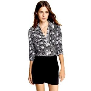 Express Portofino LOVE button front shirt